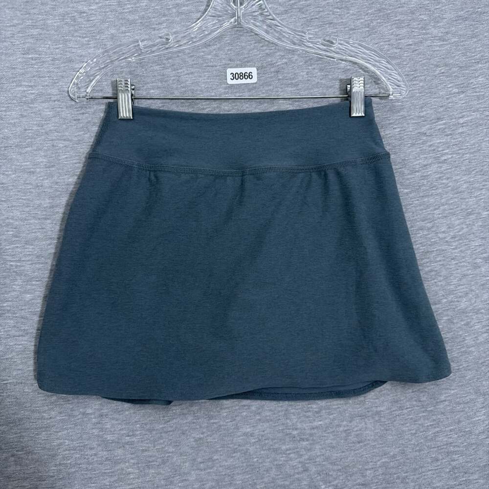 Beyond Yoga Women's Size Small Green Spacedye Mini A-Line Skirt Skort